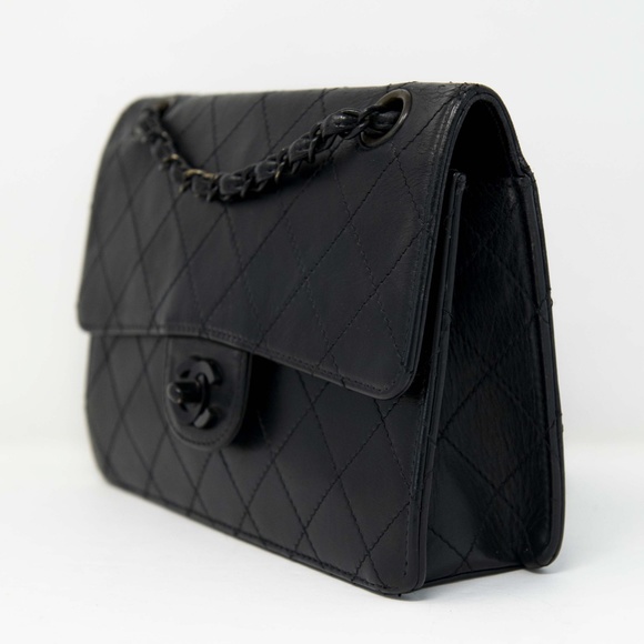 Chanel Vintage Small Lambskin So Black Flap Bag - Picture 14 of 15